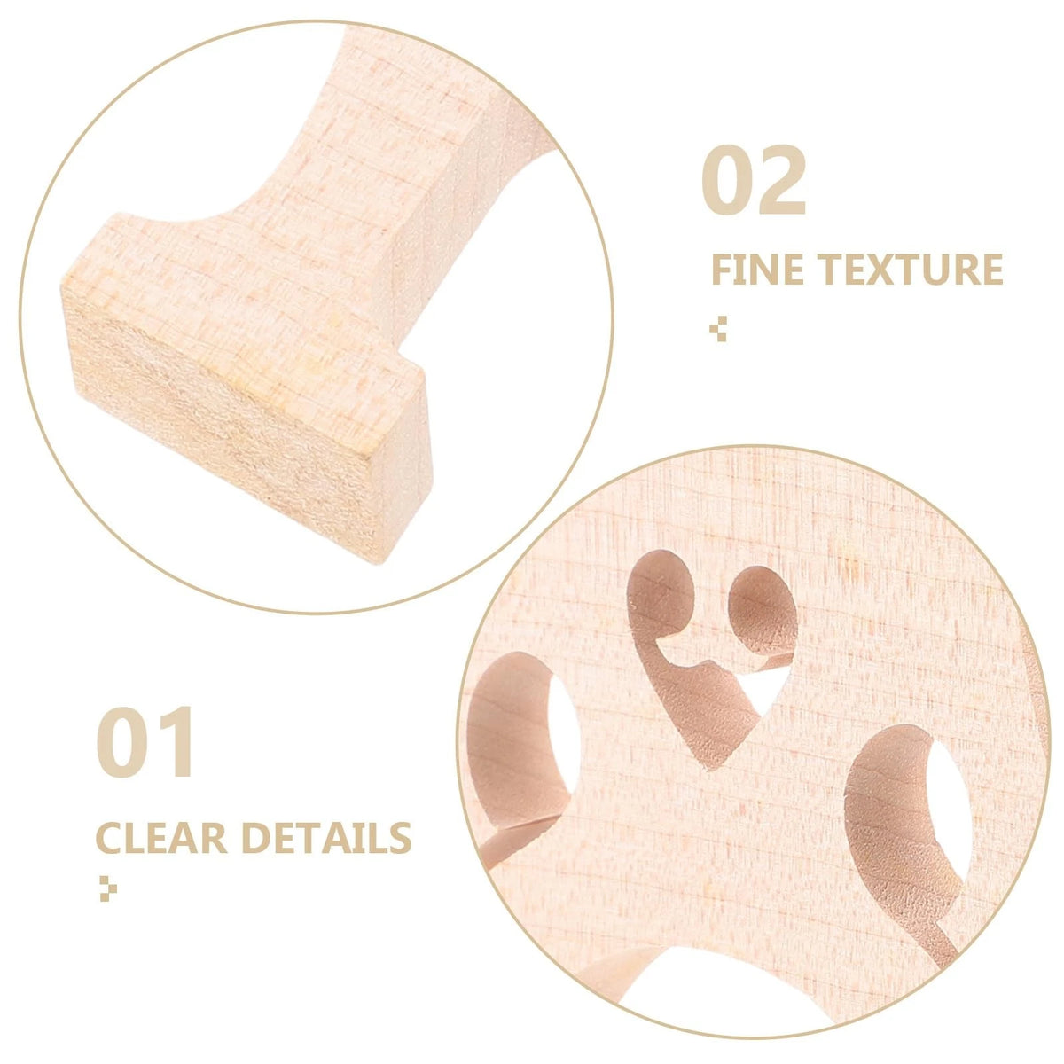 Maple Cello Bridge 3/4 Size Wooden Instrument Part 10.00X8.50X1.20CM, Khaki