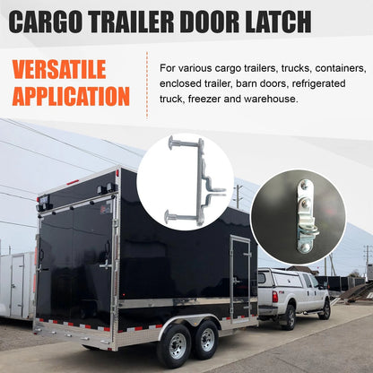 GDW Cargo Trailer Door Latch Hasp Keeper for Ramp Padlock Race Bar Lock...