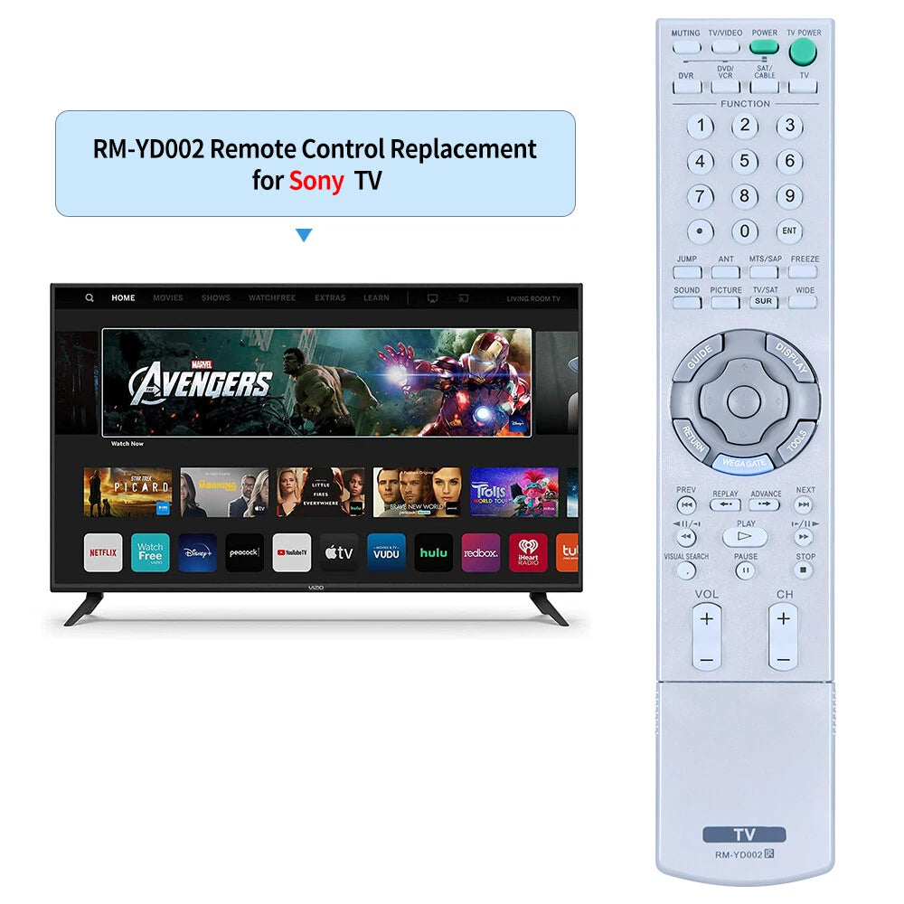 RM-YD002 Remote Control For Sony TV KDL-V26XBR1 KDF-E42A12 KDF-E50A11