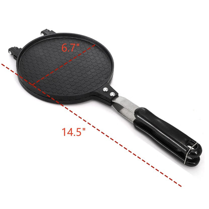 Dicunoy Waffle Cone Maker, Nonstick Ice Cream 14.5" x 6.7" cone, Black