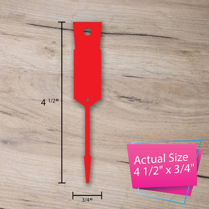 Versa-Tags Red Self-Locking Plastic Arrow Key Tags, 1,000-Pack 1000,