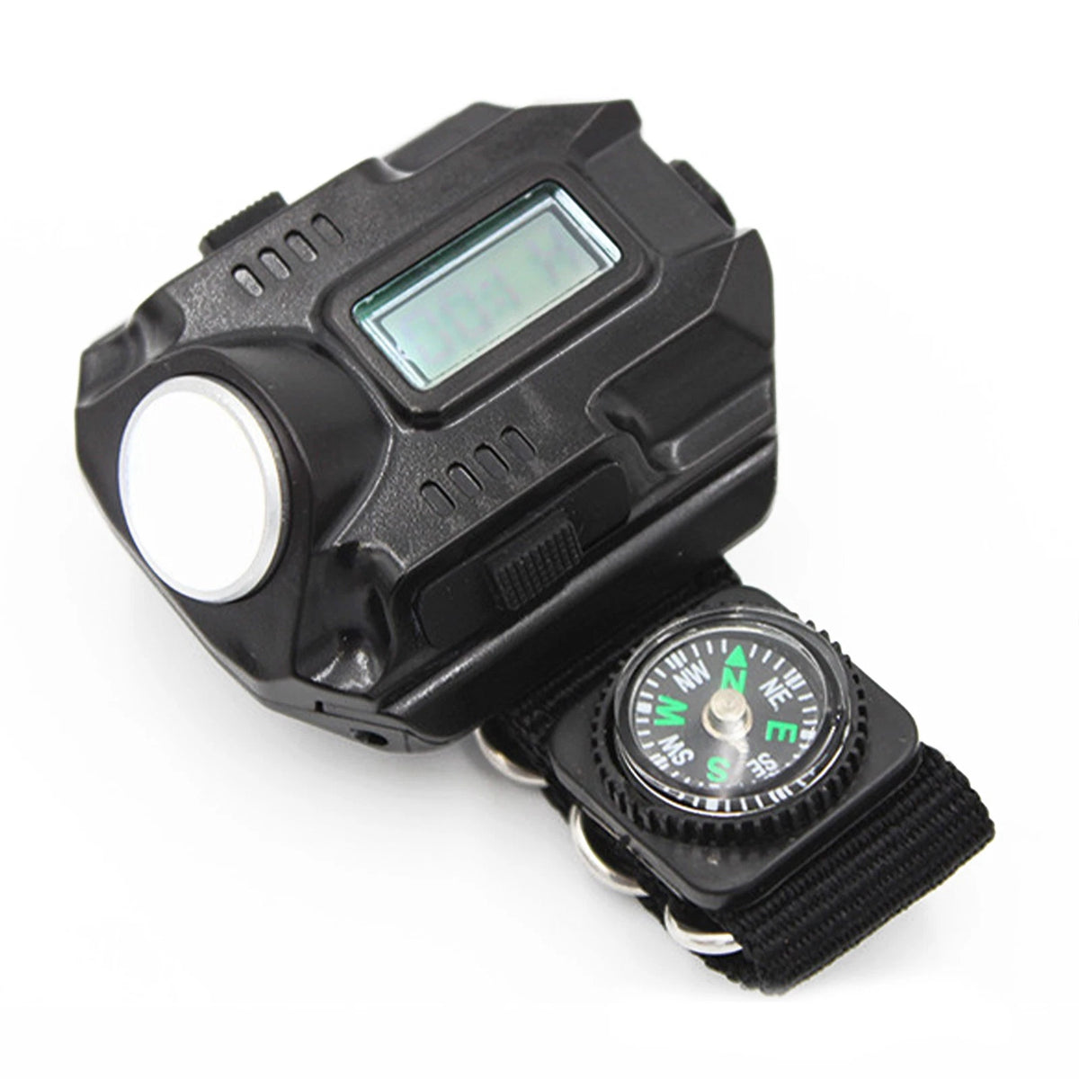 Flashlight LED Torch Compass Tactical LED Rechargeable Outdoor Sport Watch