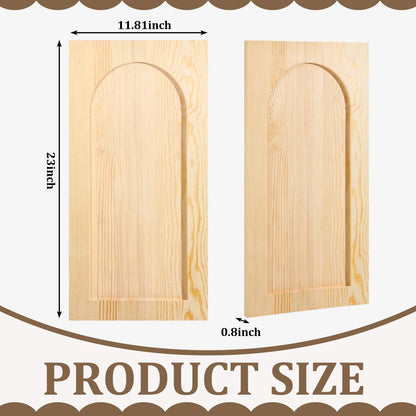 Sintuff 2 Sets 12'' W x 24'' H Unfinished Kitchen Cabinet Door wood
