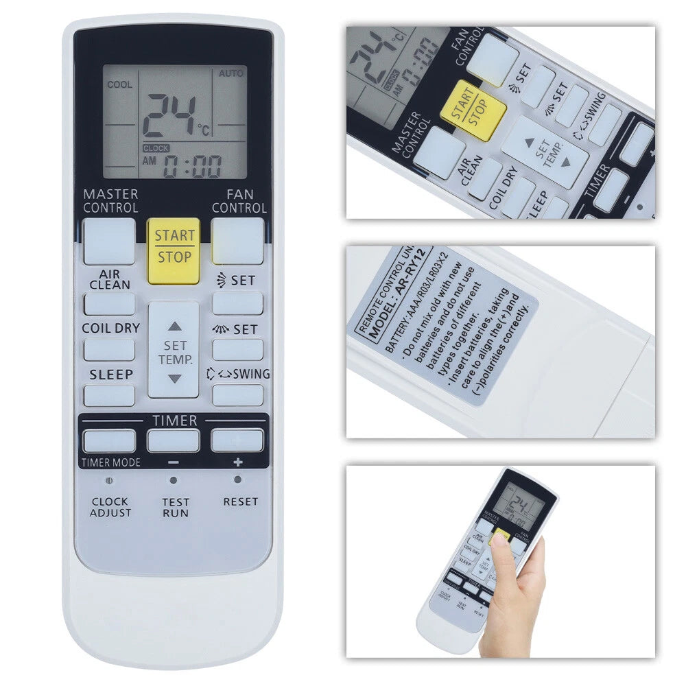 Remote Control For Fujitsu Air Conditioner ASU30CLX1 ASU36CLX1 AOU30CLX1