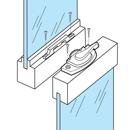 Prime-Line F 2744 Sash Lock, Single Unit, White – Diecast 1 Pack,