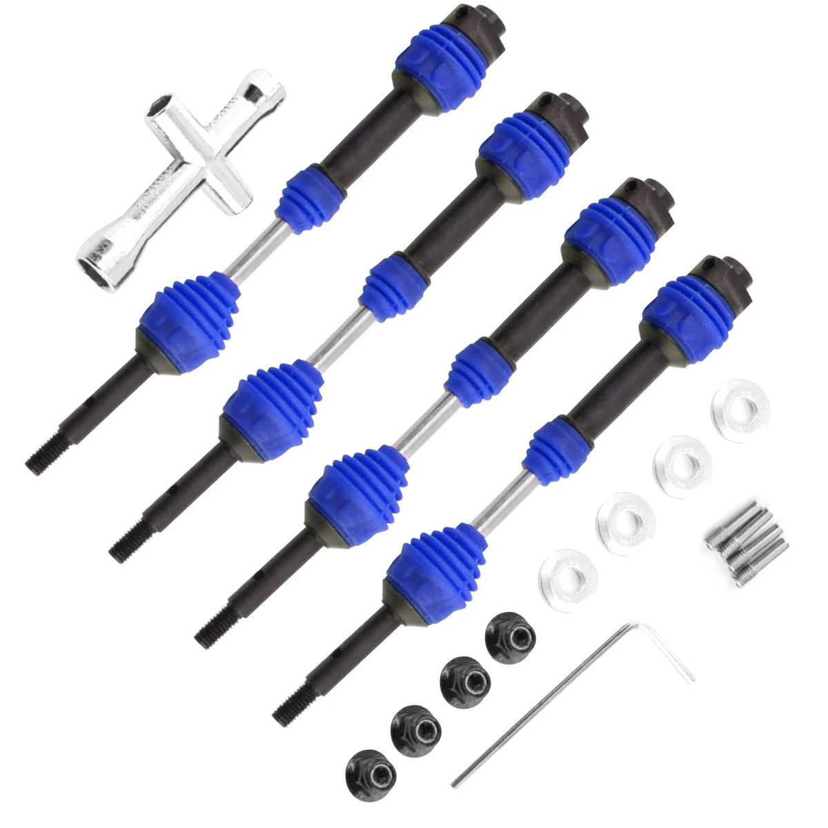 4* Driveshafts For TRAXXAS Hoss/Rustler/Slash/Stampede 4X4 2wd 1/10 RC Car y