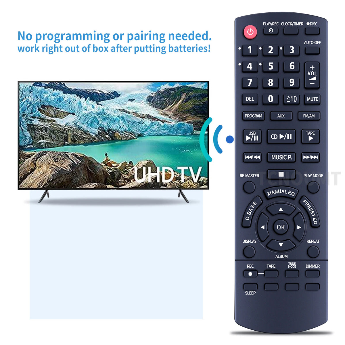 N2QAYB000387 Remote Control For Panasonic CD Stereo Audio System SA-AK280