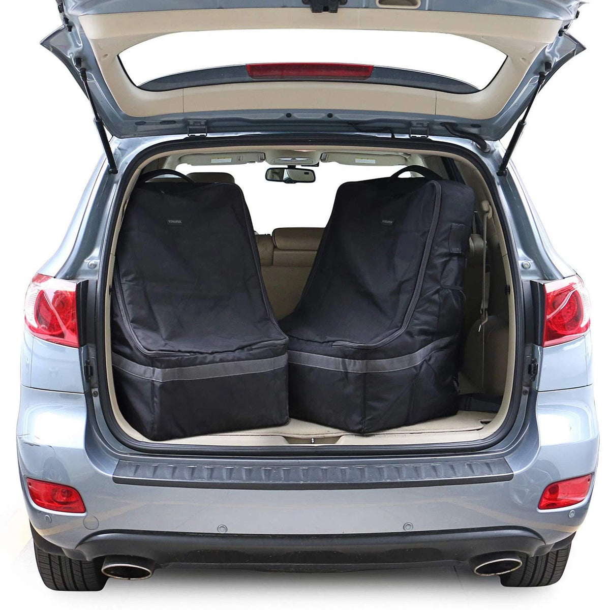 YOREPEK Padded Car Seat Travel Bag Backpack 28x18x18 Inch (Pack of 1), Black