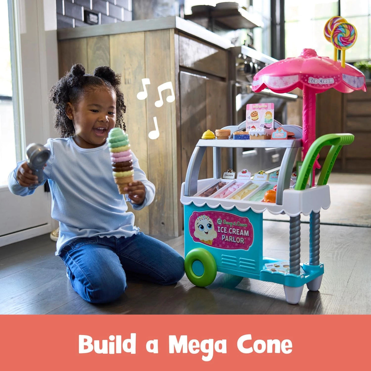 LeapFrog Scoop and Learn Ice Cream Parlor 12.4" x 21.4" x 27.7", Multicolor