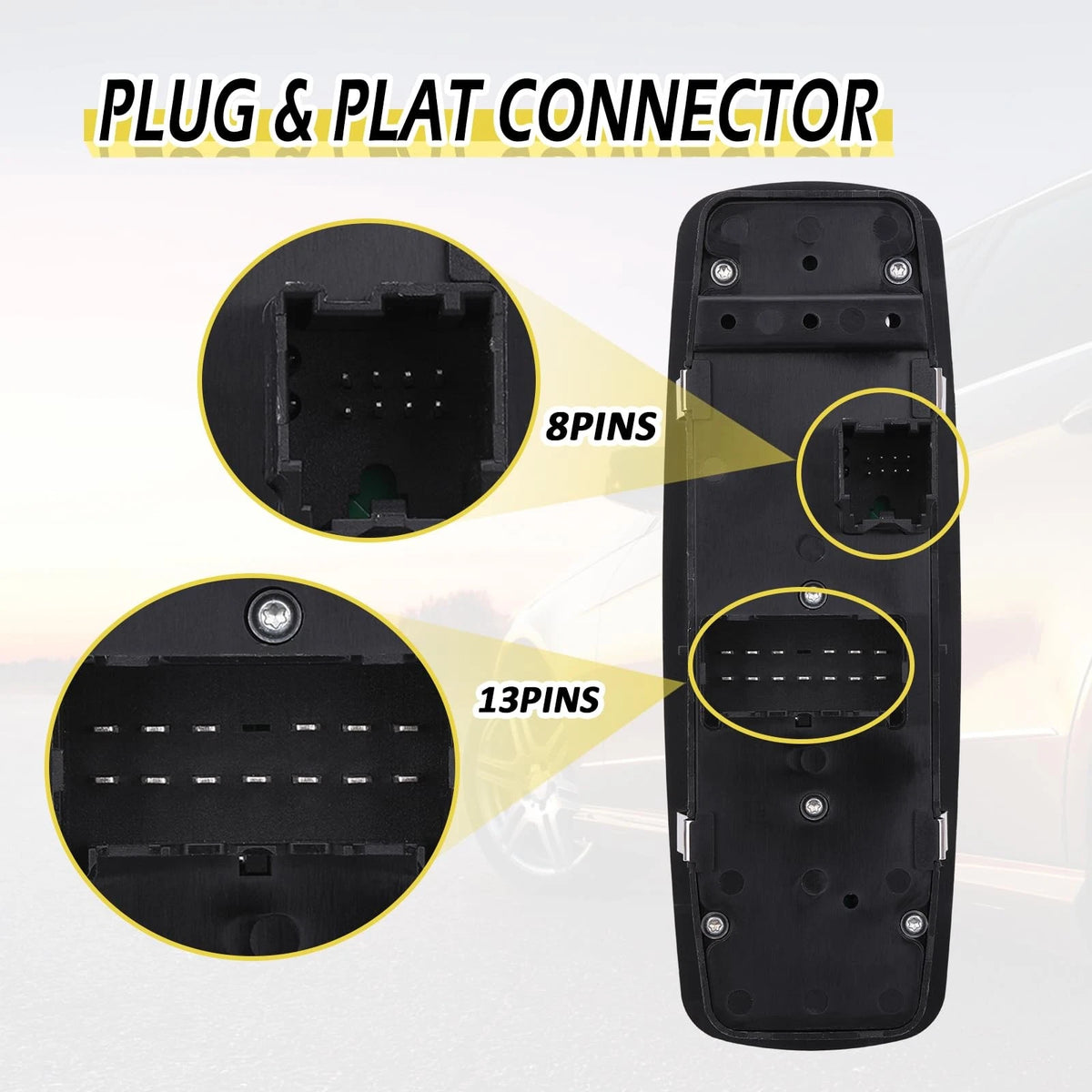 Vurkcy Power Window Switch Master Door Lock Control Fit for 2009-2010 Dodge...