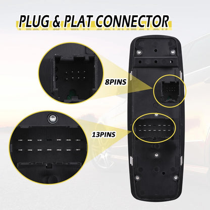 Vurkcy Power Window Switch Master Door Lock Control Fit for 2009-2010 Dodge...