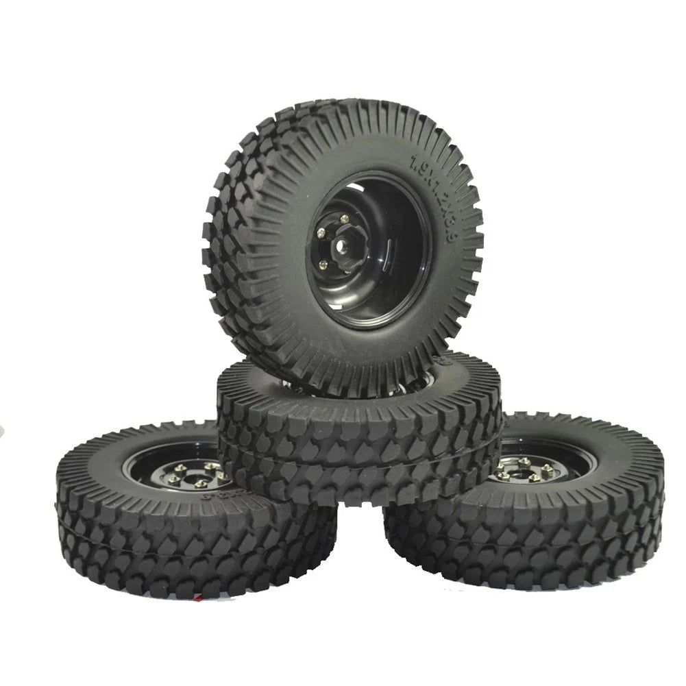 4Pack Wheel Tires Tyres Repalcement For Axial SCX10 D90 TF2 MST CC01 1/10 RC Car