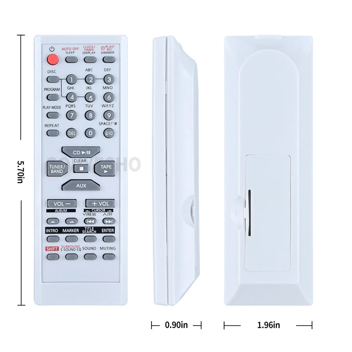 EUR7711150 For Panasonic Audio System Remote Control SC-PM193 SA-PM19