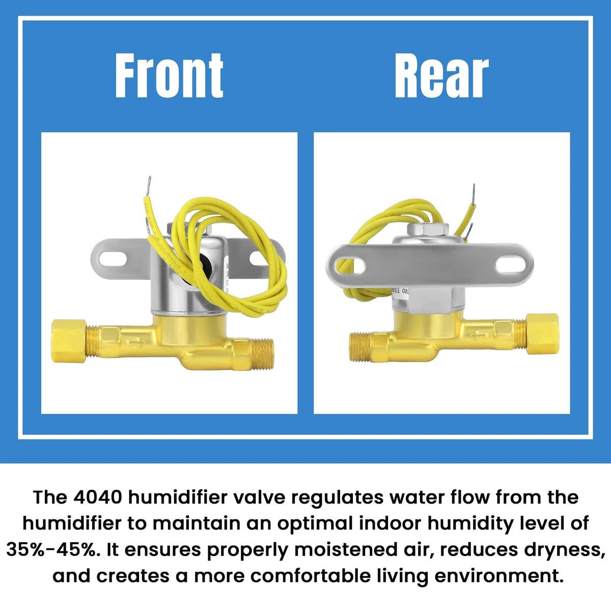 AMI PARTS Humidifier Solenoid Valve 4040 (24V, 2.3W, 60Hz) – 1/4" NPT