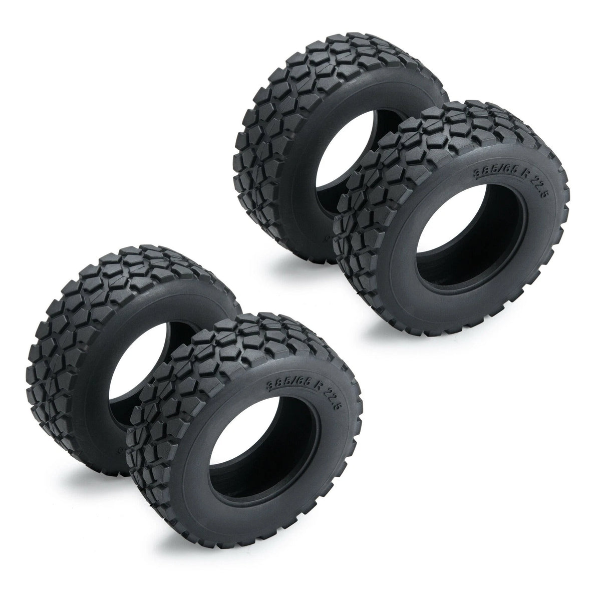 4* Rubber Tires Tyres For Tamiya 1/14 RC Tractor Truck Car Repair Parts