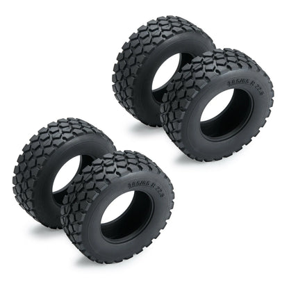 4* Rubber Tires Tyres For Tamiya 1/14 RC Tractor Truck Car Repair Parts