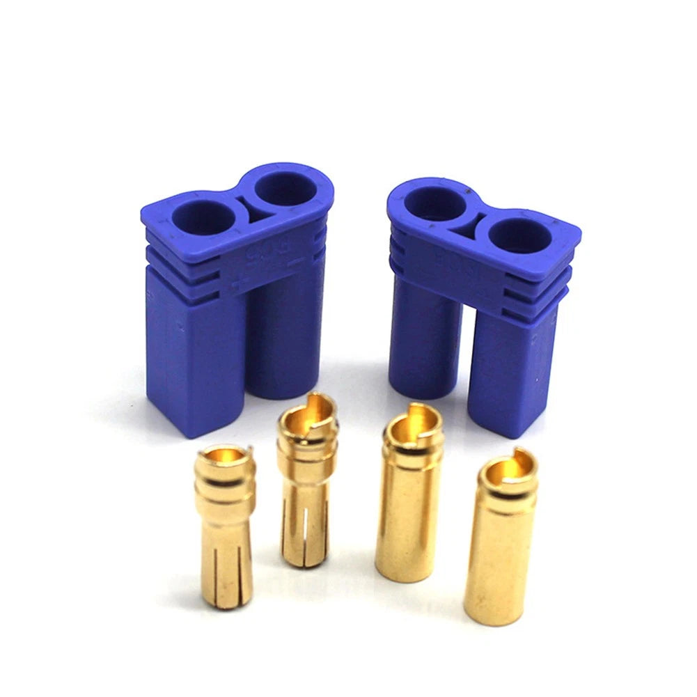 10 Sets EC5 Device Connector Plug for RC Car Plane Helicopter Battery Lipo Blue