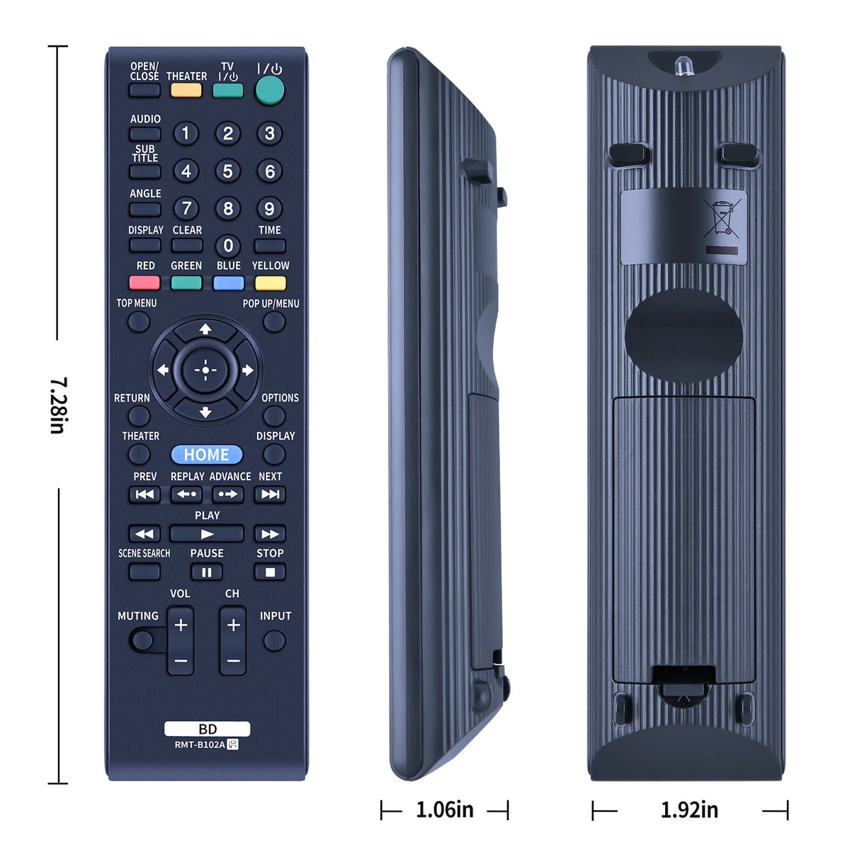RMT-B102A For Sony DVD Player Remote Control BDP-S350 BDP-BX1