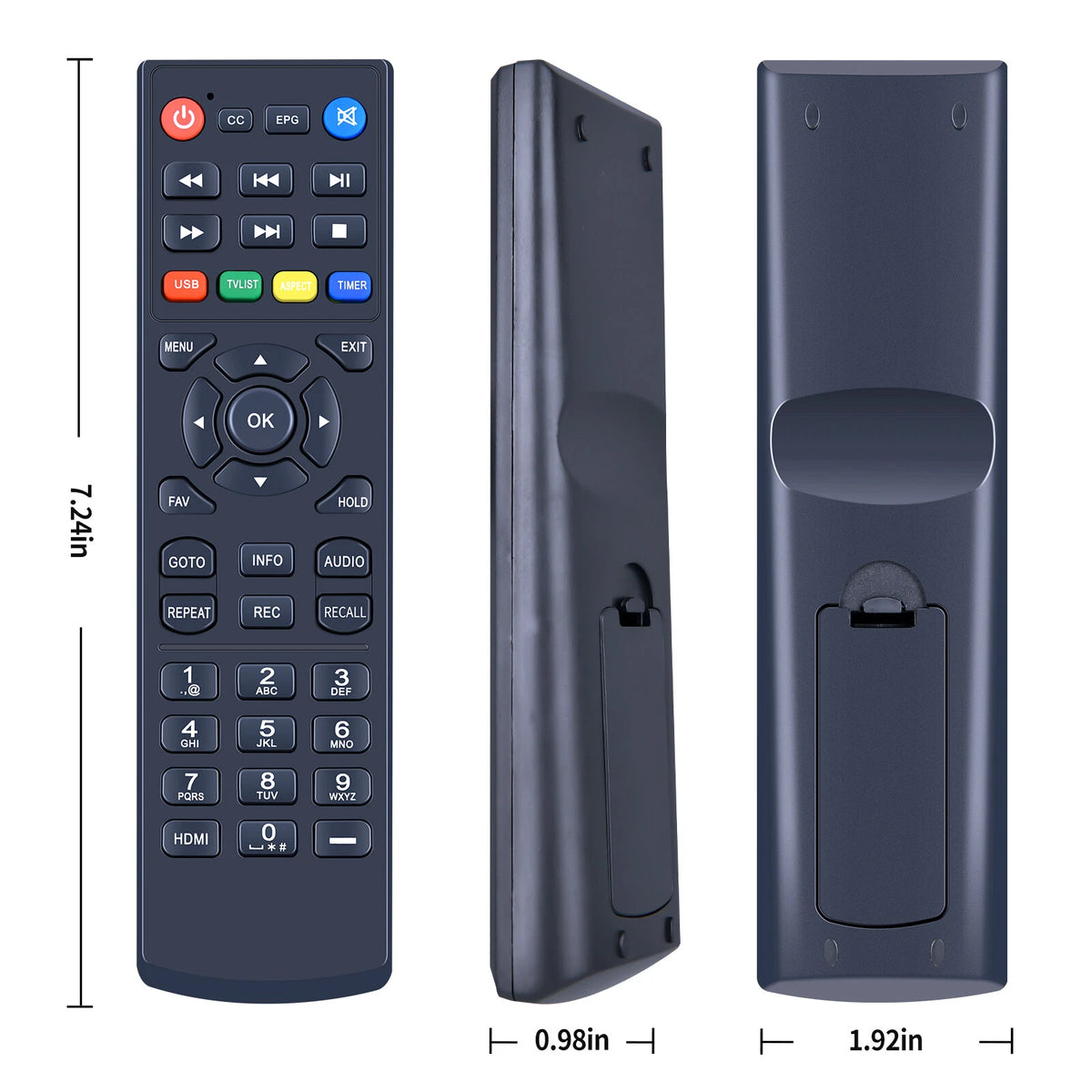 Replacement Remote Control For Tuilock TKUS-902 Digital TV Converter Box