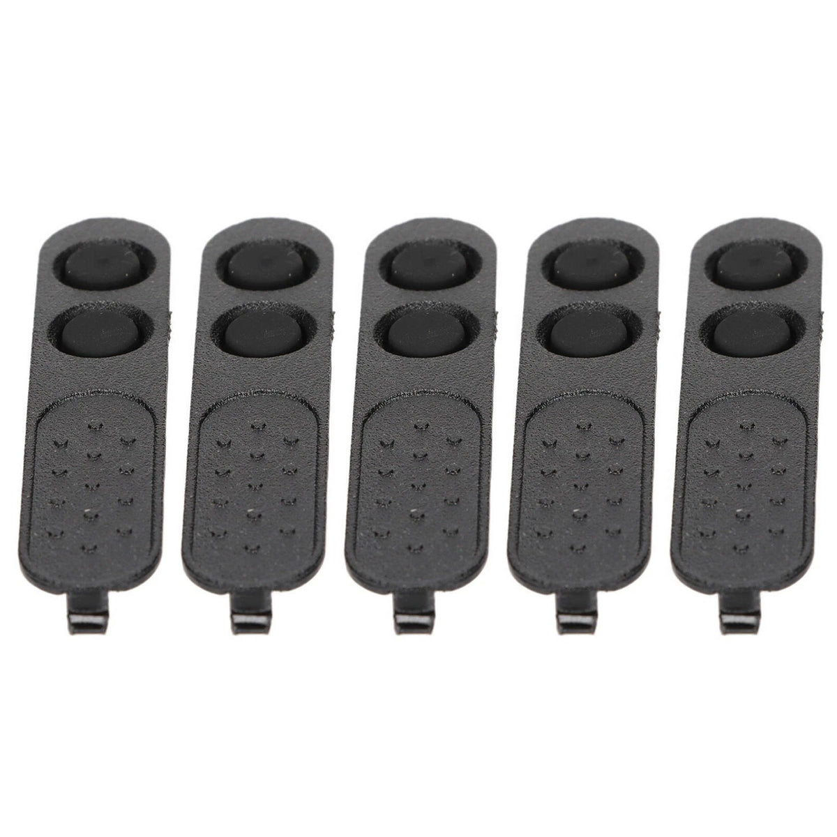 5Pcs Walkie Talkie PTT Lock + Rubber For Motorola XIR P3688 DEP450 DP1400 CP200d
