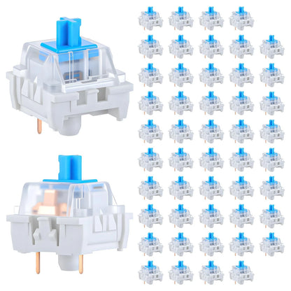 50 PCS Mechanical Keyboard Switches Clicker 3 Pin Blue Switch blue