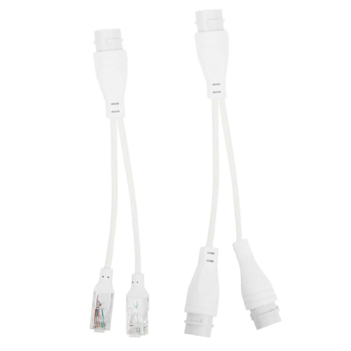 1 to 2 Adapter Network Splitter With Gasket/Rubber Plug/Case/Tailpipe Set