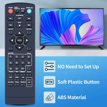 Remote Control For Impecca Compact DVD Player DVHP9109 DVHP9117
