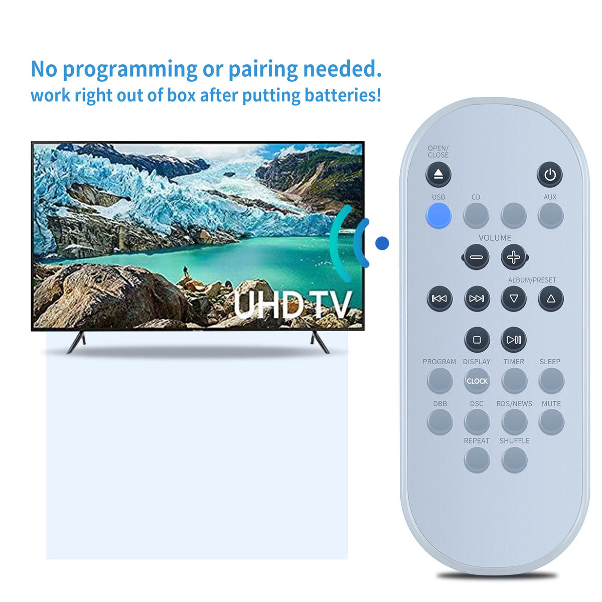 Remote For Philips MCM275 Music Micro HiFi System MCM275/37B MCM275/93