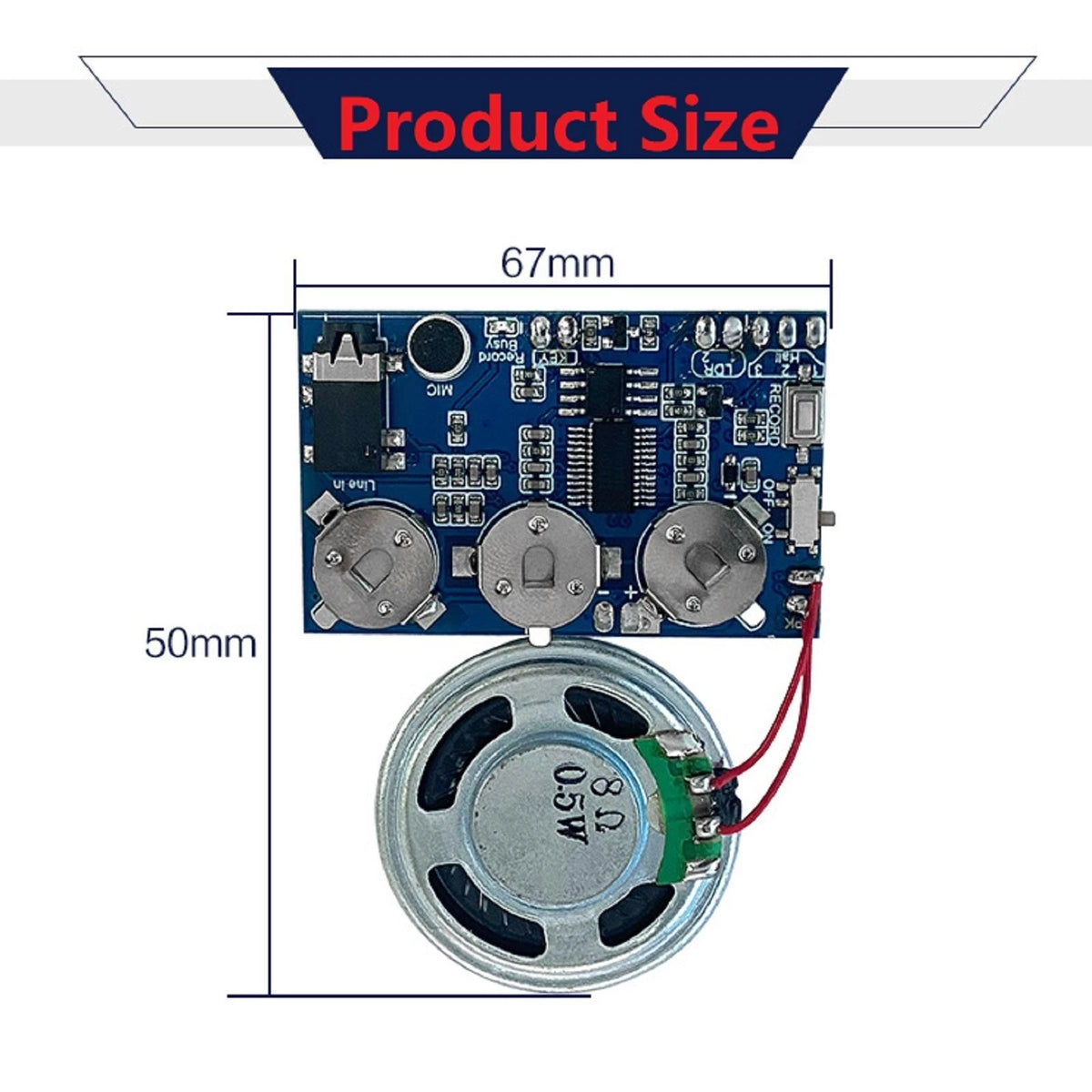 17 Min Sound Voice Music Recorder Board Voice Chip Module for Greeting Card