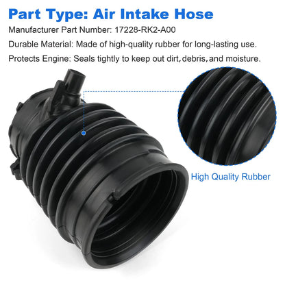 Air Intake Hose Duct Tube Boot Pipe 17228-RK2-A00 For 2009-2014 Acura TL 3.7 L