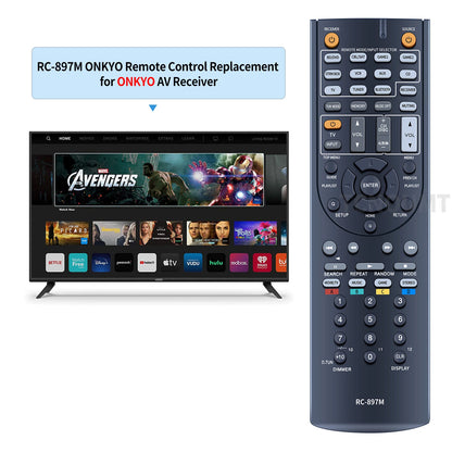 RC-897M Remote Control For Onkyo Receiver HT-R494 HT-S5800 TX-SR343