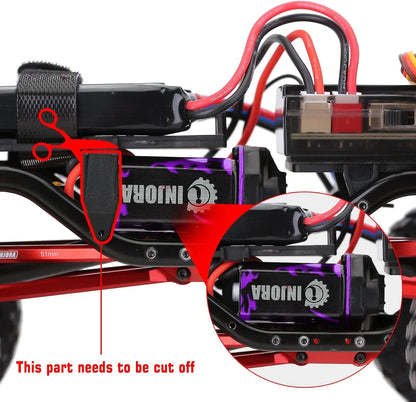 INJORA RC Brushed Motor 050 50T Pro High Torque with Mount
