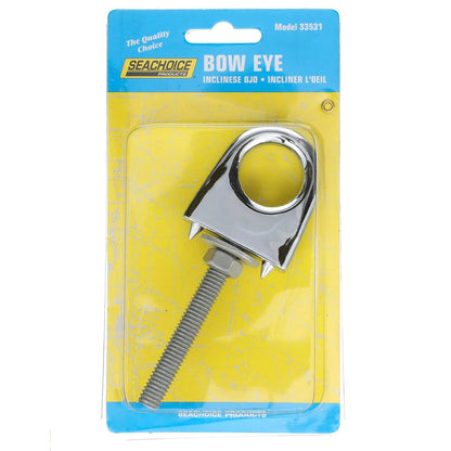 Seachoice Single Shank Bow Eye for Tow Lines or Boat Trailer One Size, Silver