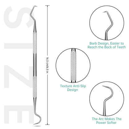 Professional Dental Scraper Tool - Dentist Pick, 3-Pack 3 Count (Pack of 1)