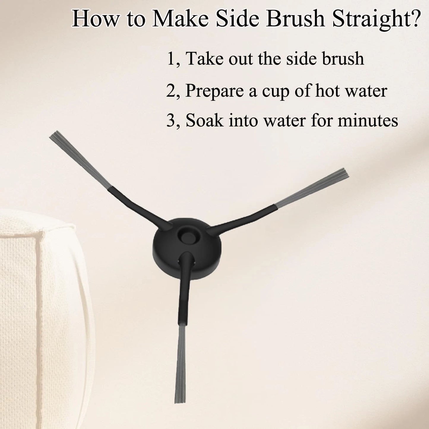 Side Brush for iHome Nova S1 Pro, iHRVS1PRO-3BLK, iHRVS1-3BLKS, iHRV9-BLKS...