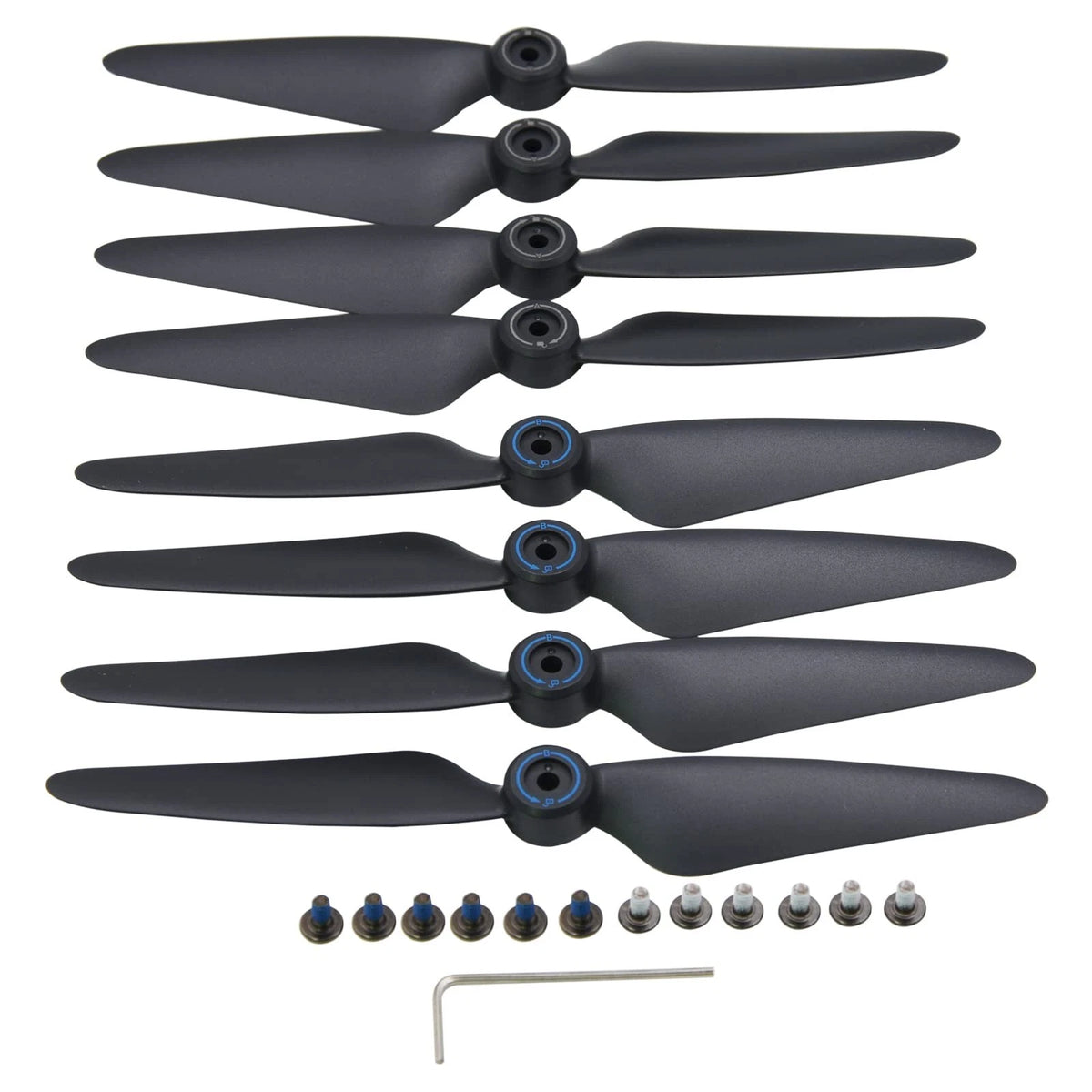 Blomiky 2 Sets 8 Pack F7 Foldable Propellers Replace Spare Pros Compatible...