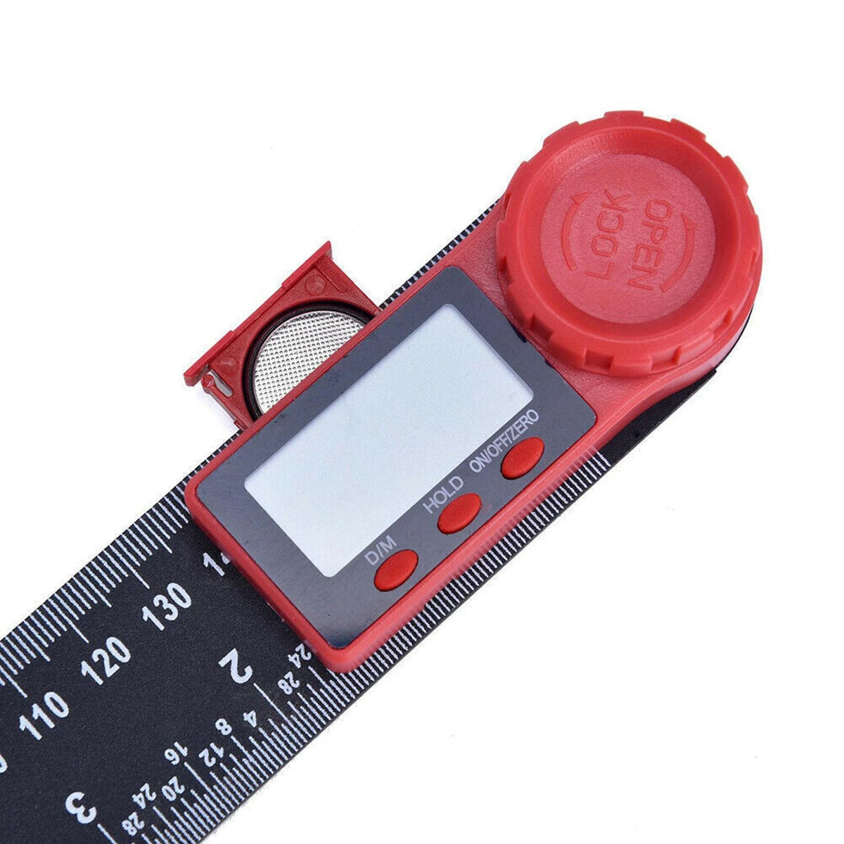 LCD Digital Display 200mm 0-360° Angle Finder Ruler Protractor Measure Meter b