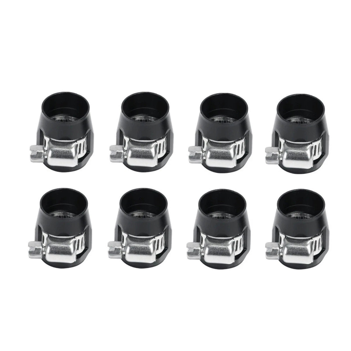 For 3/8" Hose 8Pcs AN6 Finisher Clamp Set Replacement Aluminum Professional