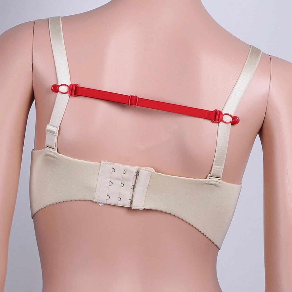 5pcs Women Elastic Band Non-Slip Adjustable Bra Straps Holder with Clip