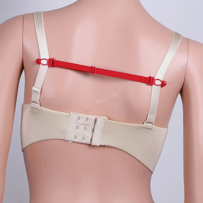 5pcs Women Elastic Band Non-Slip Adjustable Bra Straps Holder with Clip