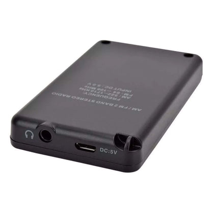 Digital Portable Pocket LCD AM FM Radio Stereo USB Rechargeable w/Earphone