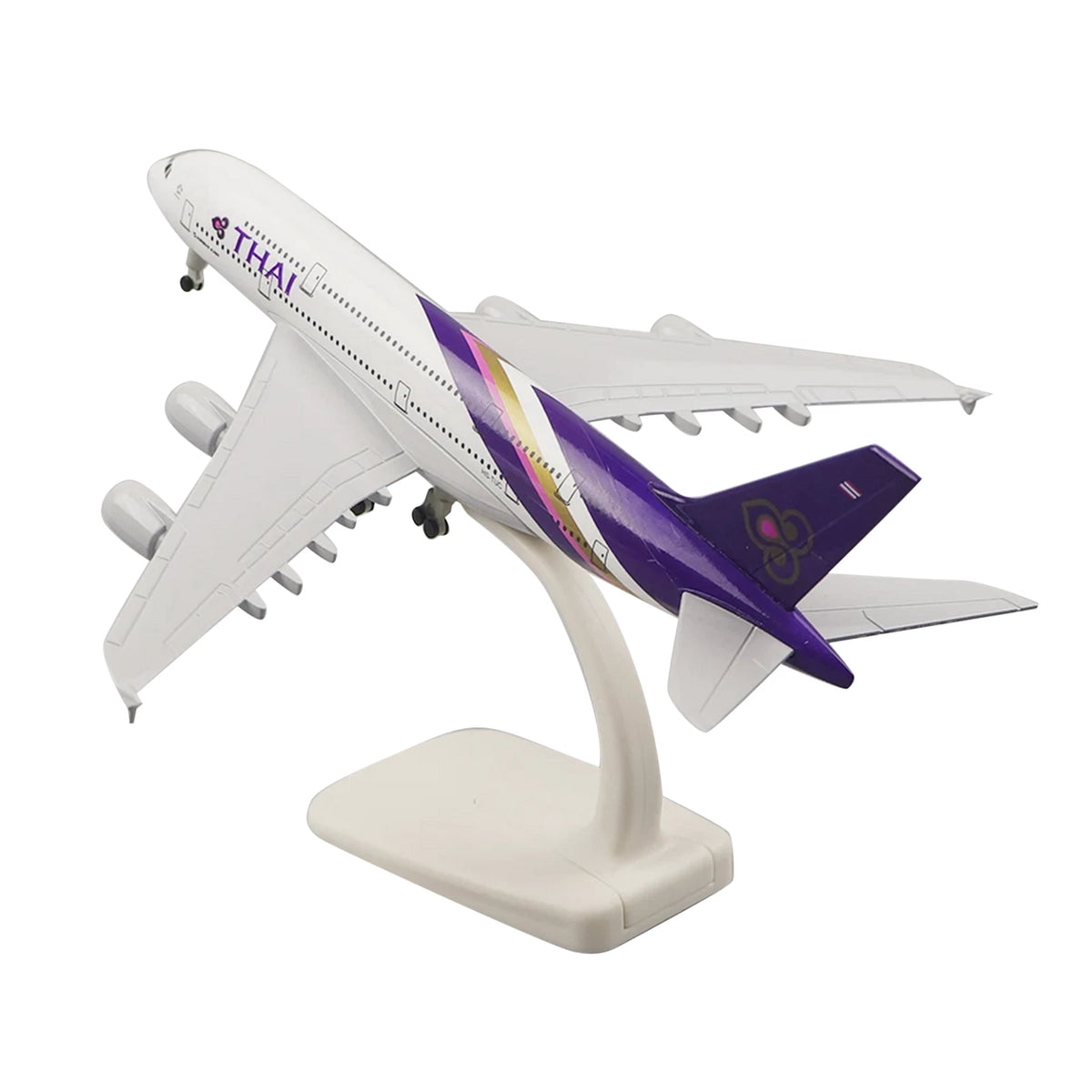 1:400 20cm Aircraft Thai Airways A380 Alloy Plane Model Craft Souvenir Ornaments