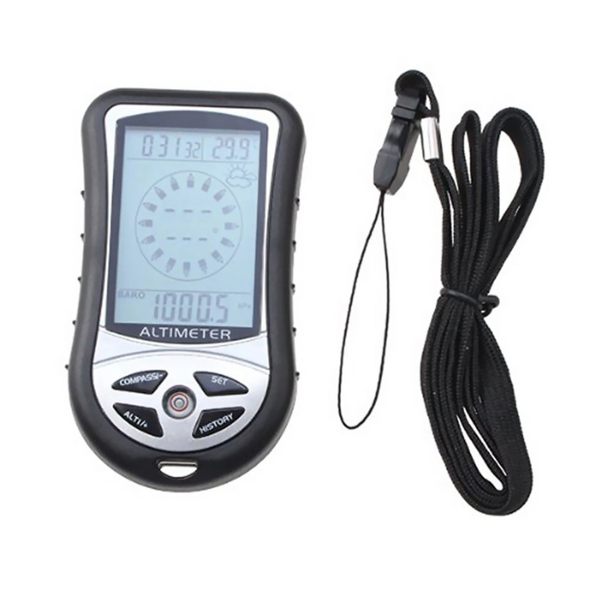 Outdoor Hiking Hunting LED Digital 8 in1 Compass Altimeter Barometer Thermometer
