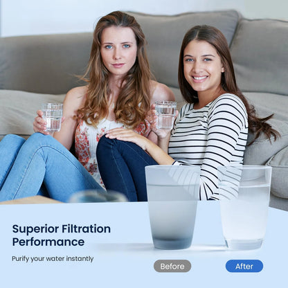 GLACIER FRESH Water Filter Replacement for 2 Count (Pack of 1), White
