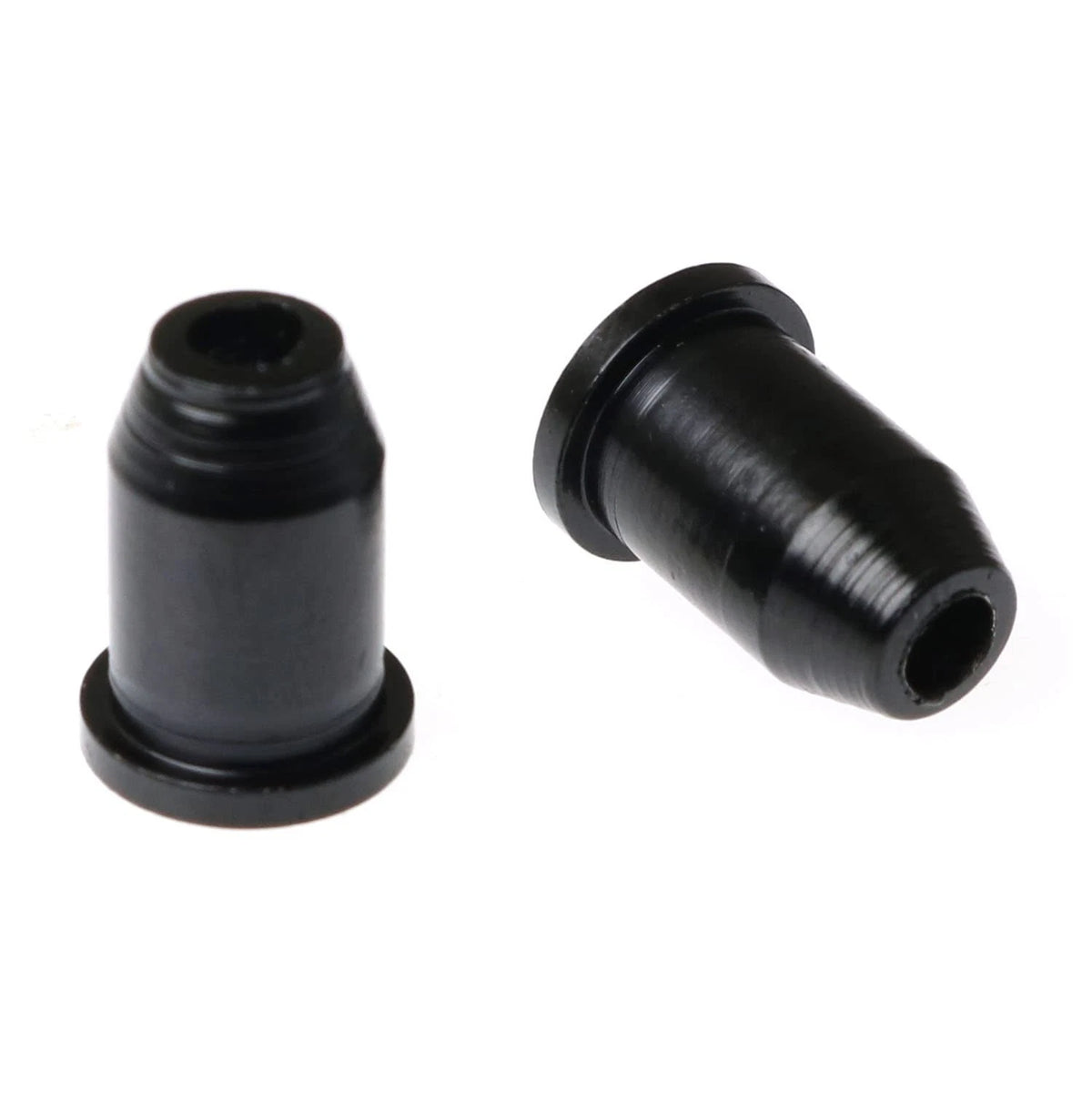 RLECS 2 Set Guitar Ferrules String Caps Mounting Buckle Through Black