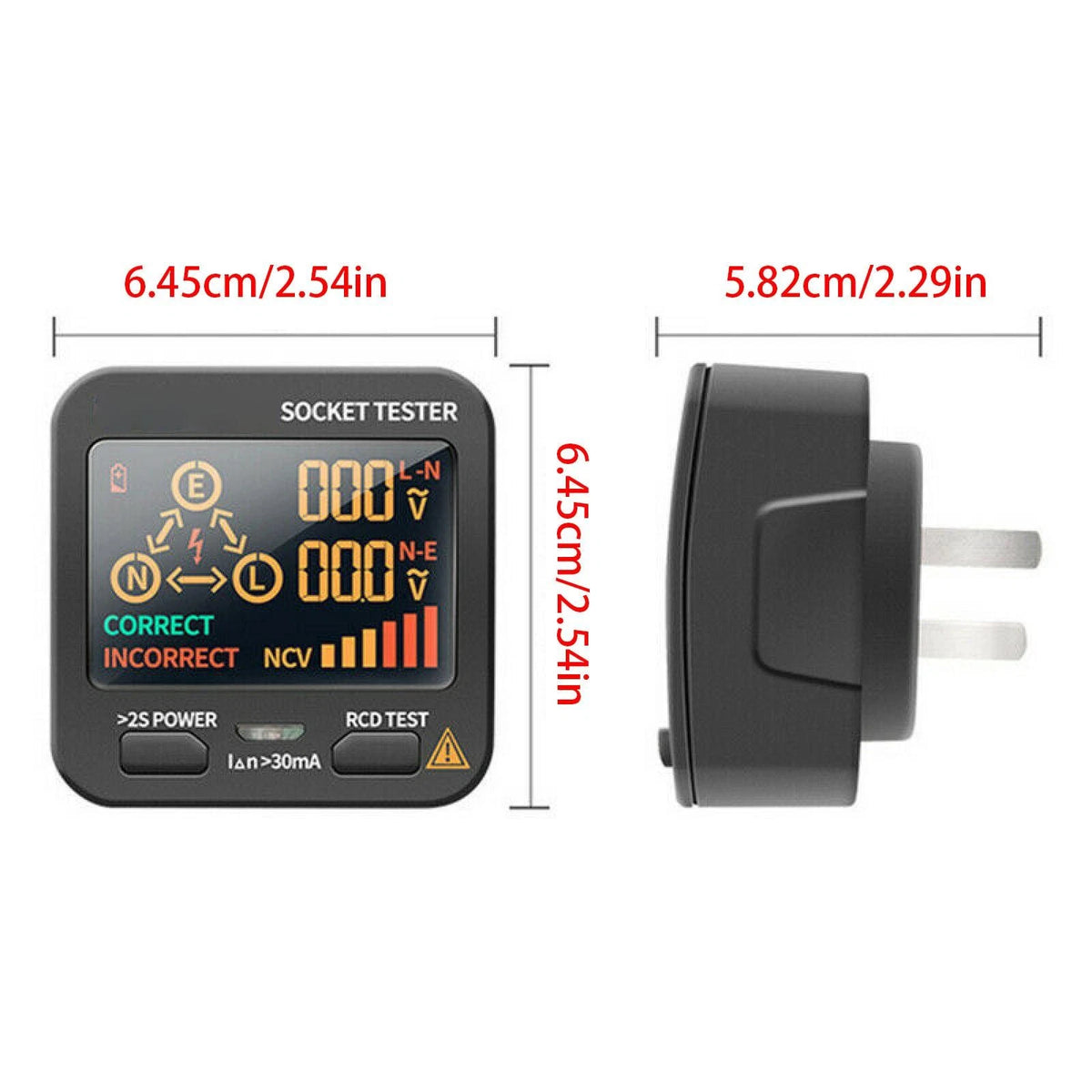 US Plug AC11 Socket Tester Digital Display Voltage Checker Detector Tool