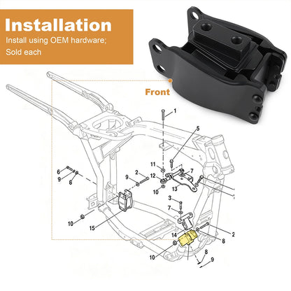 47583-90B Motor Mount Front Isolator For Harley Davidson Dyna FXD FXDWG 1991-17
