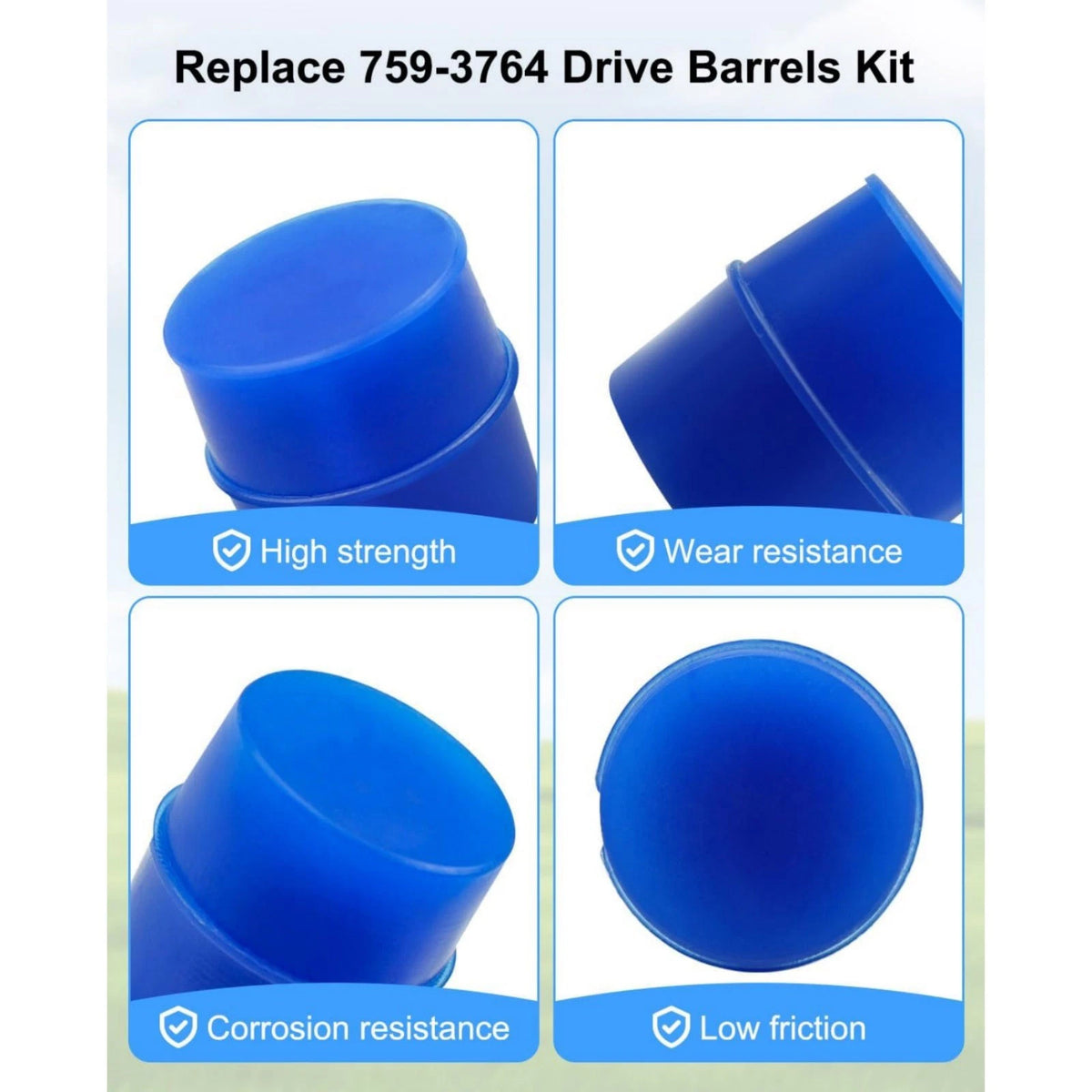 10 Pack 759-3764 Lawn Mower Drive Barrels For Cub Cadet Model 2185 2186 2206