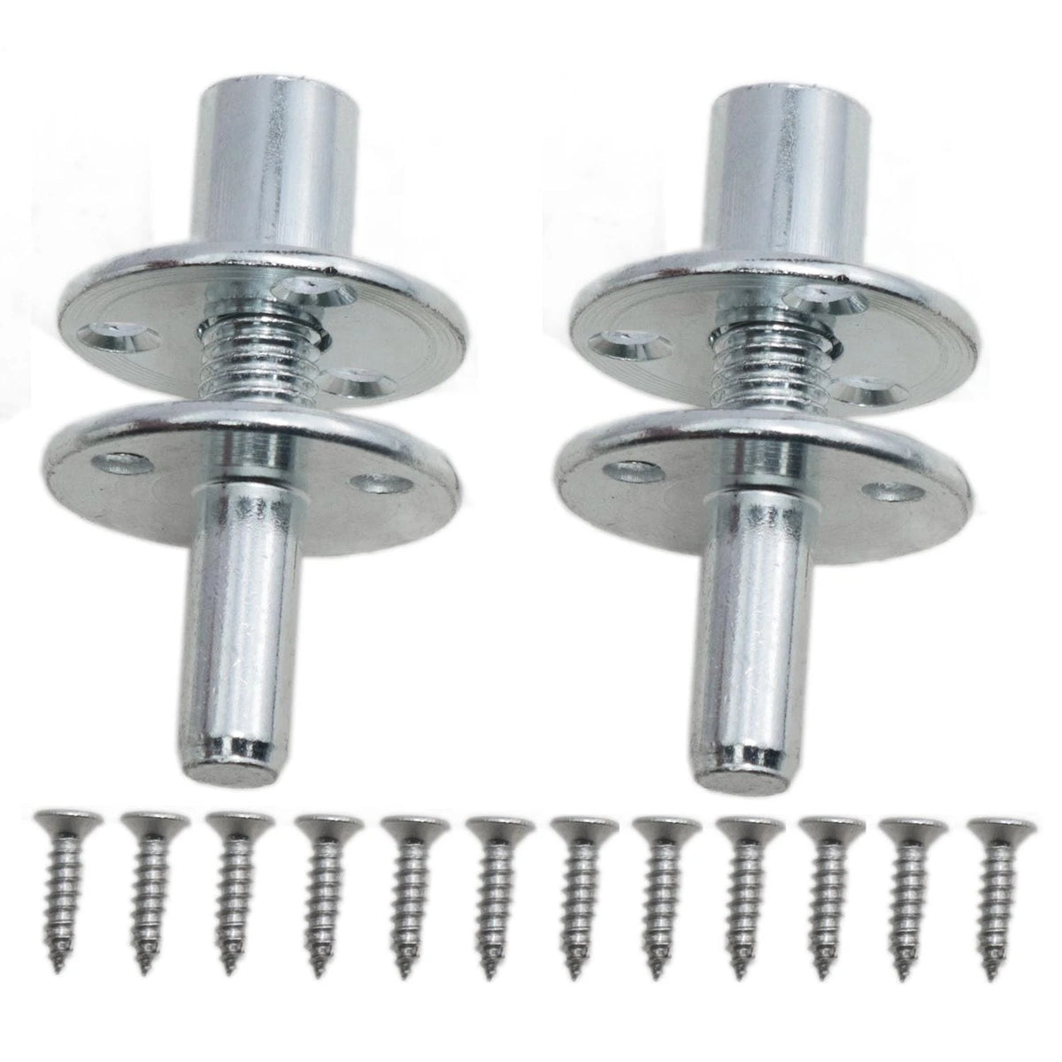 Table top connectors T-nut M12, Bed Post M12*53.5, Silver