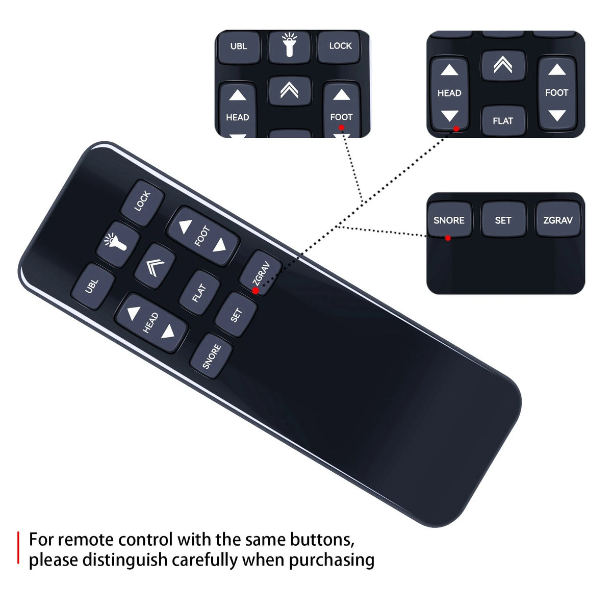 Replace Remote Control For Leggett & Platt Richmat HJH173 Adjustable Bed Base